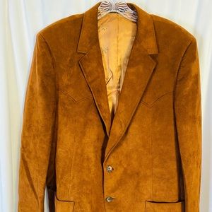 Vintage Regency Park exclusively for Lantor’s Mens Brown Suede Blazer SZ XL